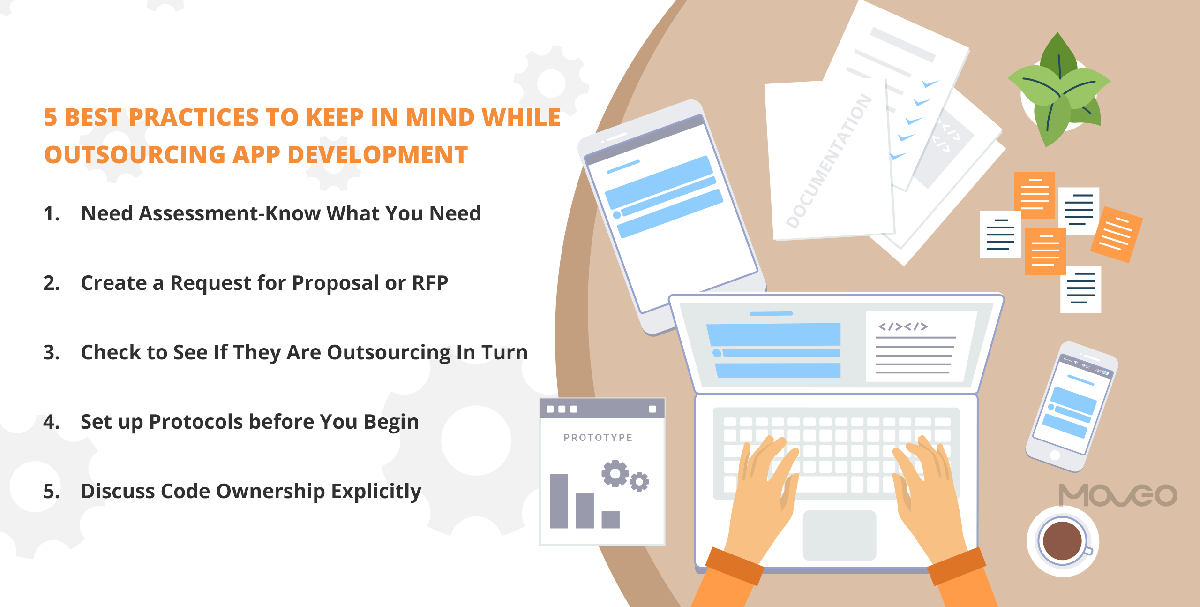 outsourcing app development – 5 best practices to stay sane and in control