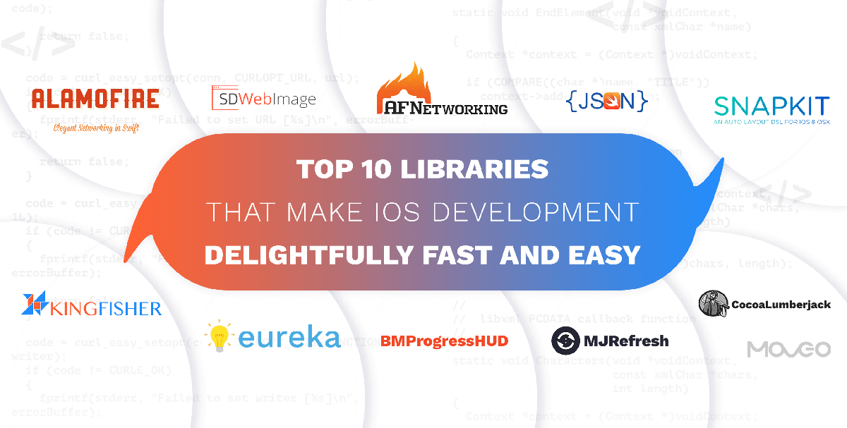 top 10 libraries that make iOS development delightfully fast and easy