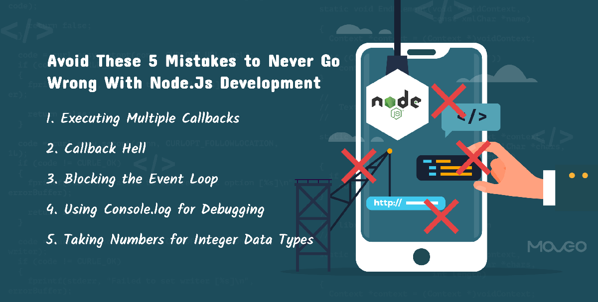 avoid these mistakes to never go wrong with node js development