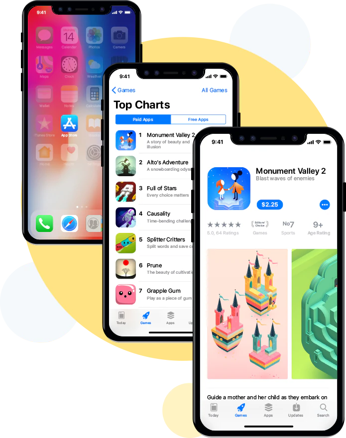 iphone x app design